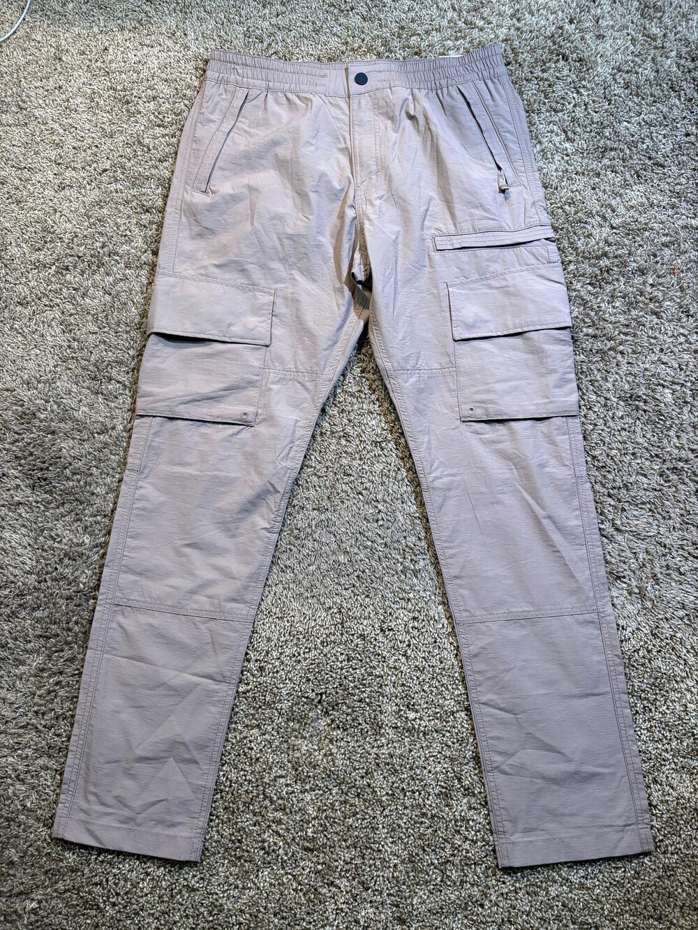 NWT H&M Regular Fit Elastic Waist Cargo Pants Mens Size Medium
